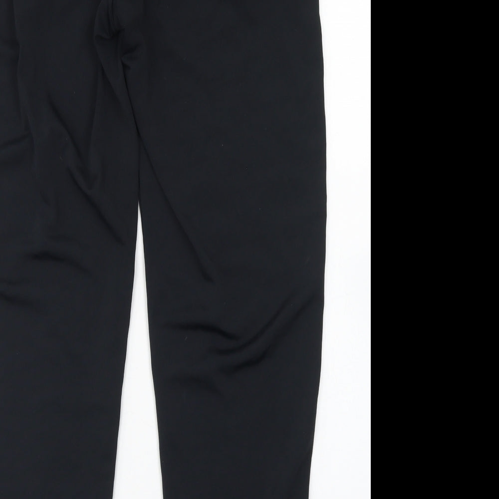 Nike Mens Black  Polyester Jogger Trousers Size M L29 in Regular Drawstring