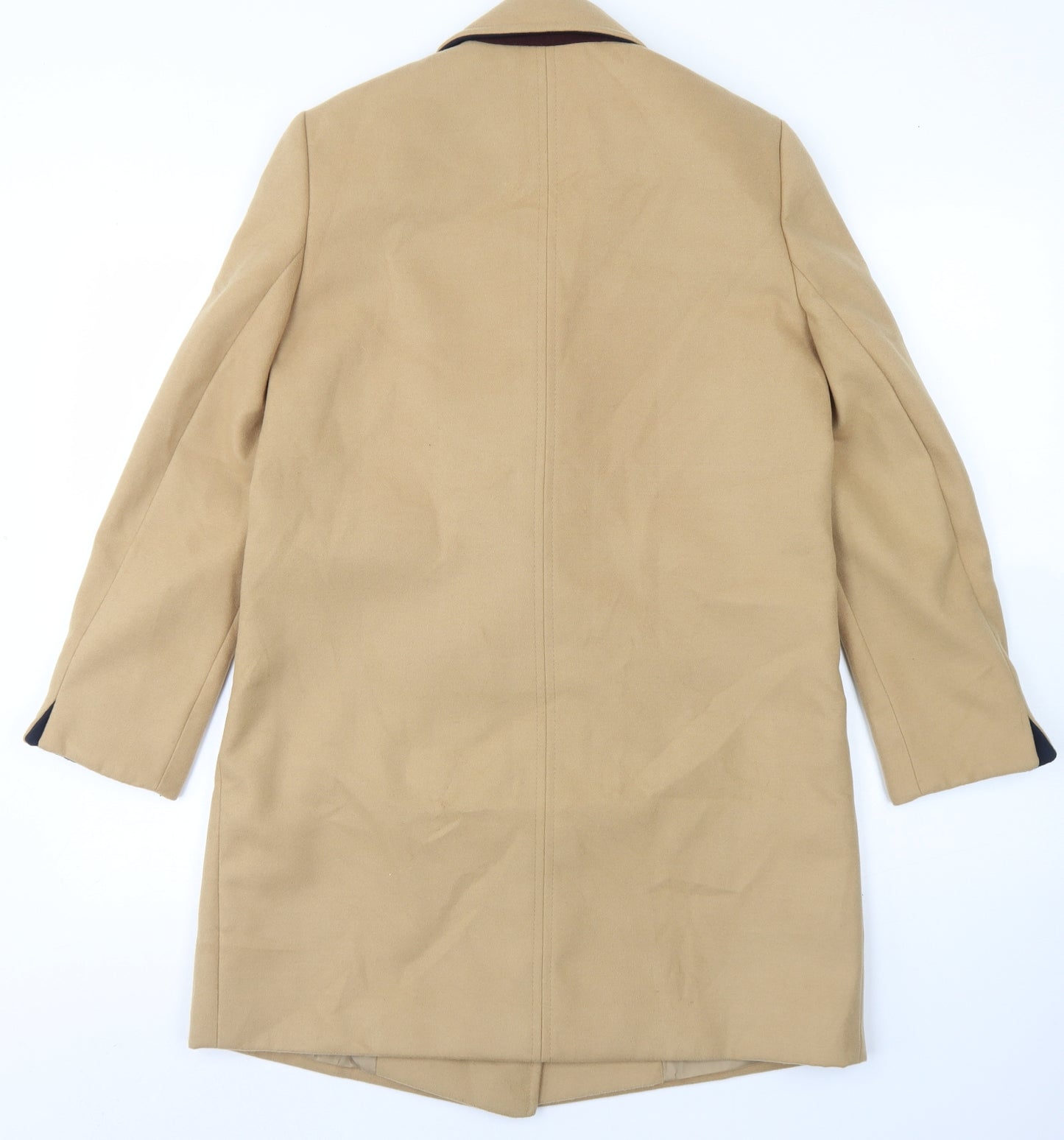Topshop Womens Brown   Overcoat Coat Size 8  Snap