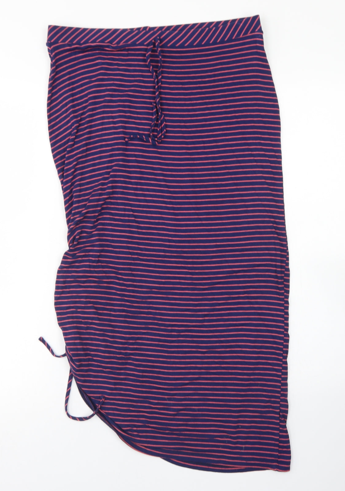 NEXT Womens Blue Striped Viscose Straight & Pencil Skirt Size 12