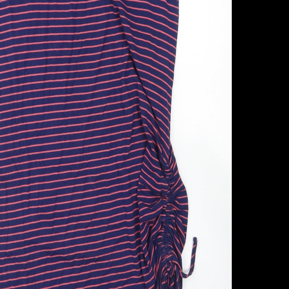 NEXT Womens Blue Striped Viscose Straight & Pencil Skirt Size 12