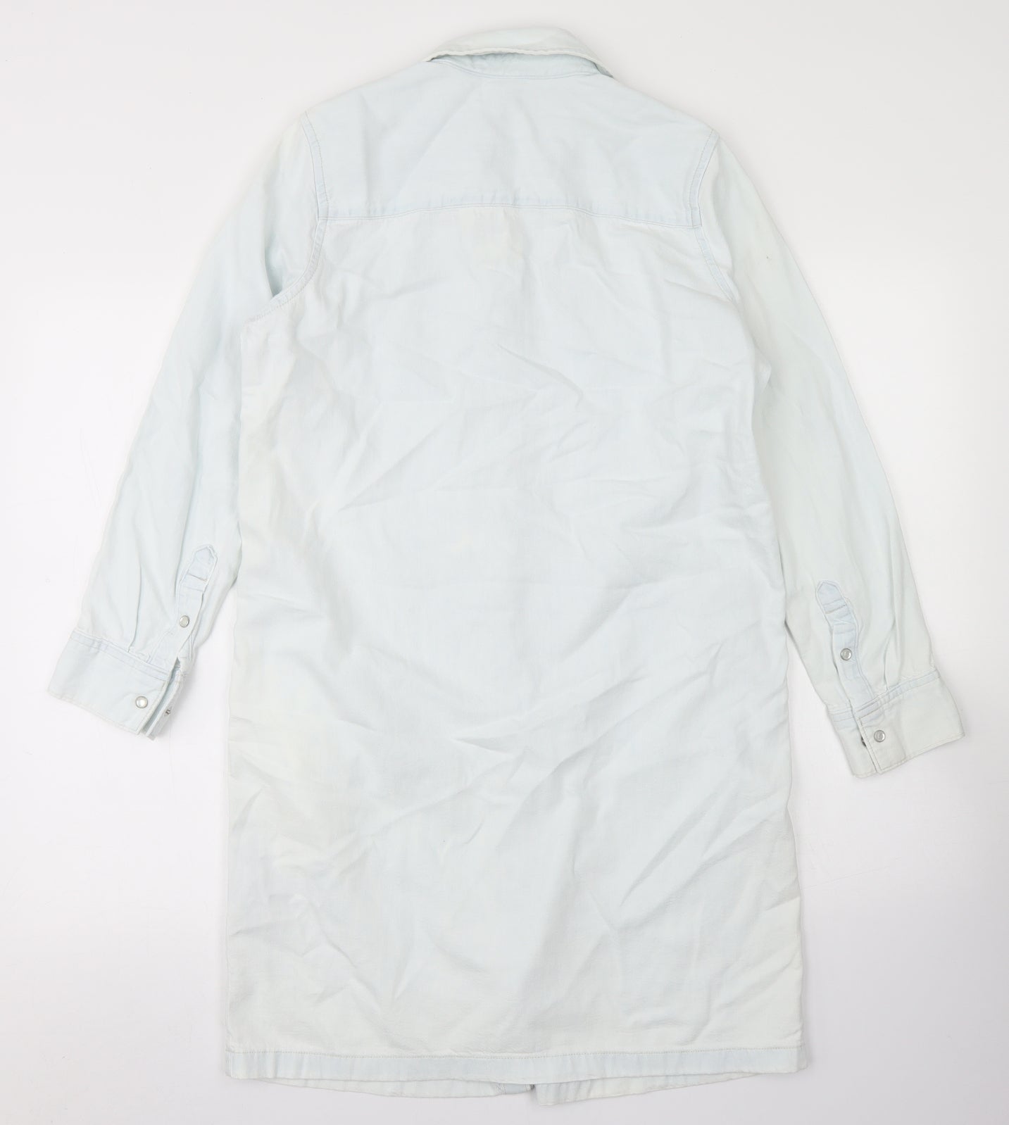 Levi's Womens Blue  Cotton Shirt Dress  Size XS  Collared Button