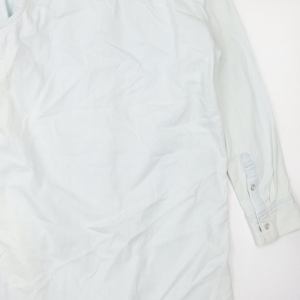 Levi's Womens Blue  Cotton Shirt Dress  Size XS  Collared Button