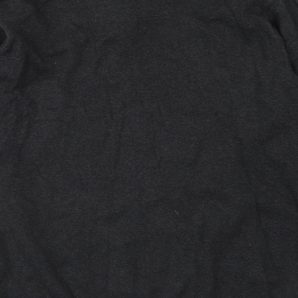 Blue Harbour Mens Grey  Cotton  Polo Size L Collared Button