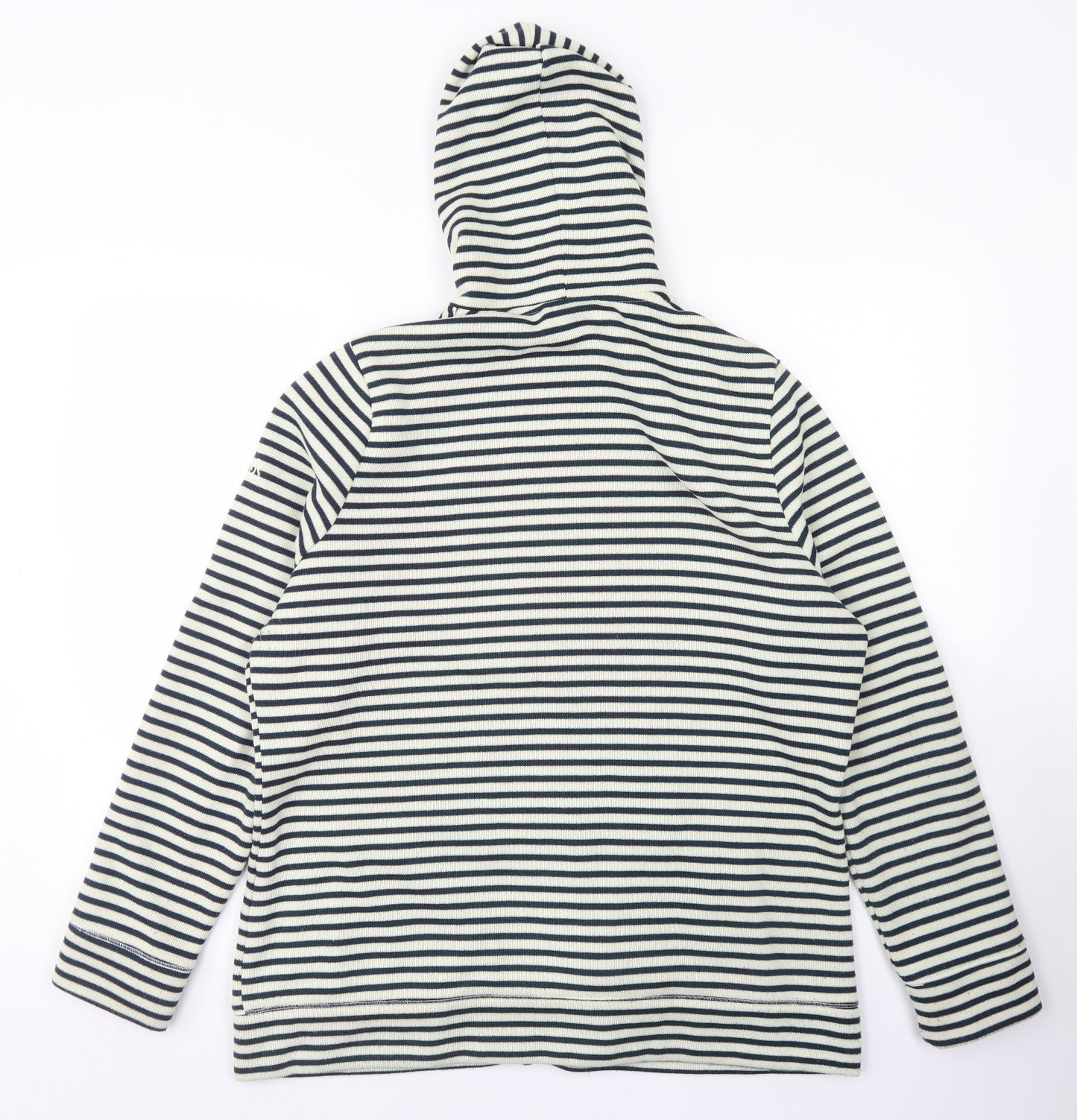 Craghoppers Womens Ivory Striped Polyester Full Zip Hoodie Size 18  Zip