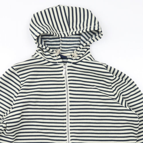 Craghoppers Womens Ivory Striped Polyester Full Zip Hoodie Size 18  Zip