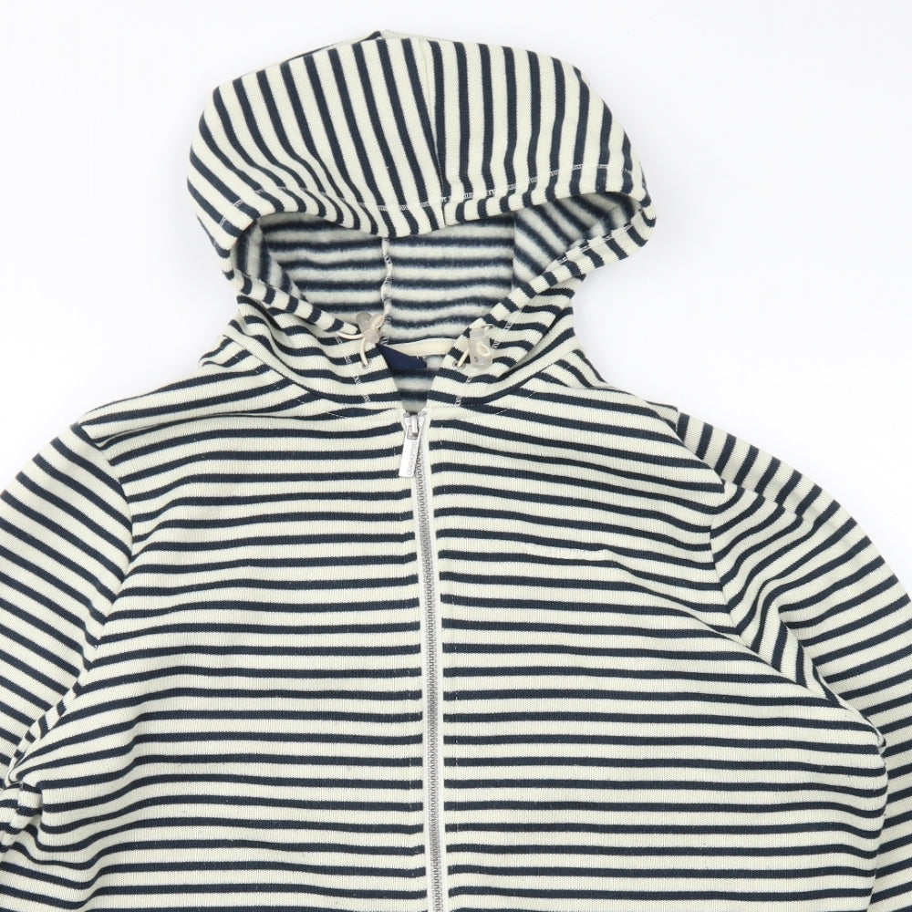Craghoppers Womens Ivory Striped Polyester Full Zip Hoodie Size 18  Zip