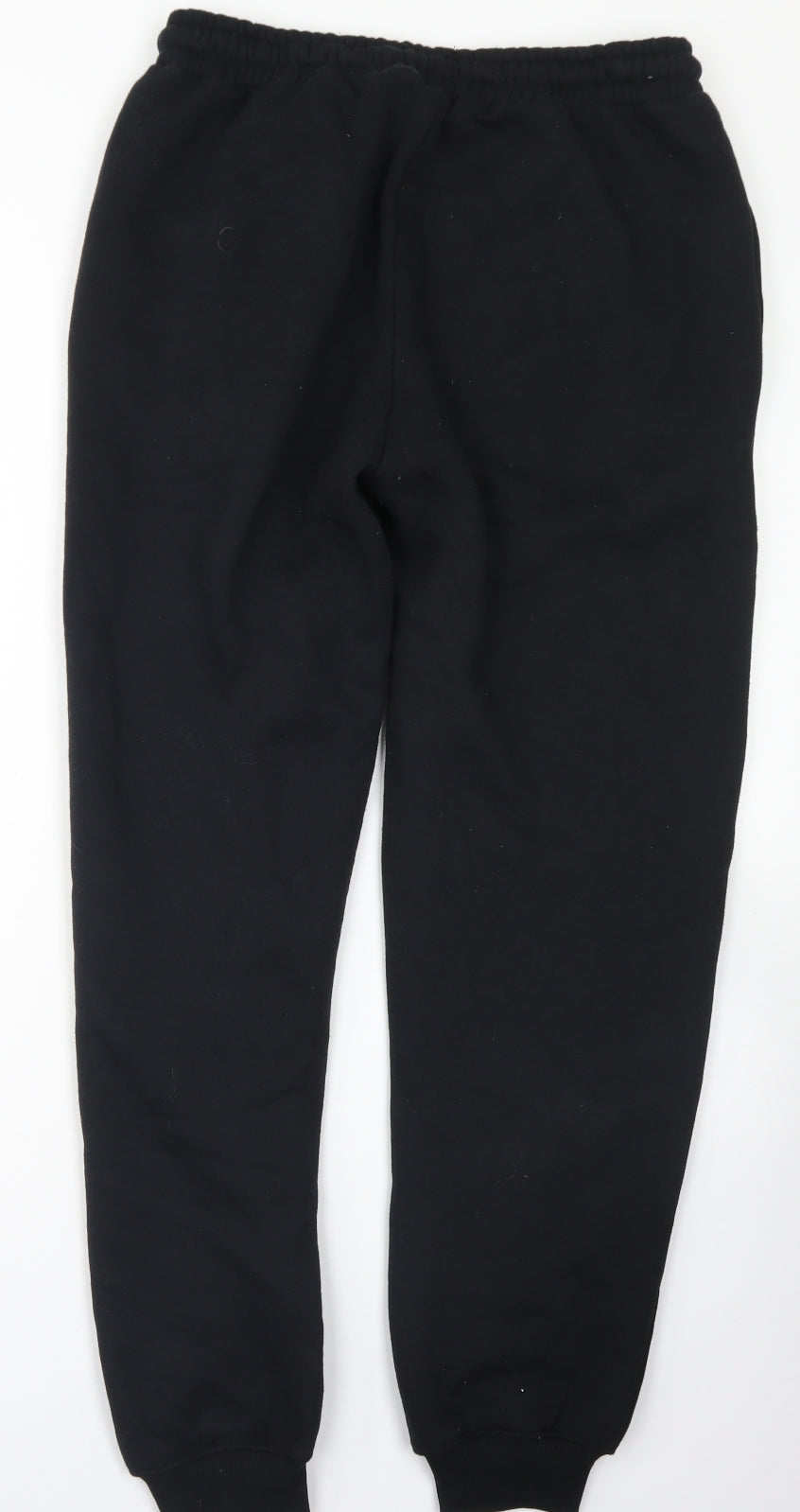 Boohoo MAN Mens Black  Polyester Jogger Trousers Size M L30 in Regular Drawstring