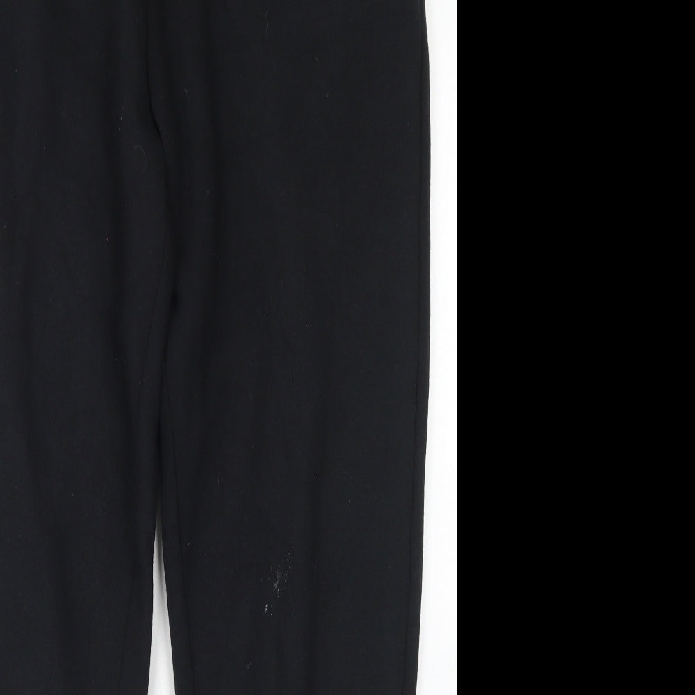 Boohoo MAN Mens Black  Polyester Jogger Trousers Size M L30 in Regular Drawstring
