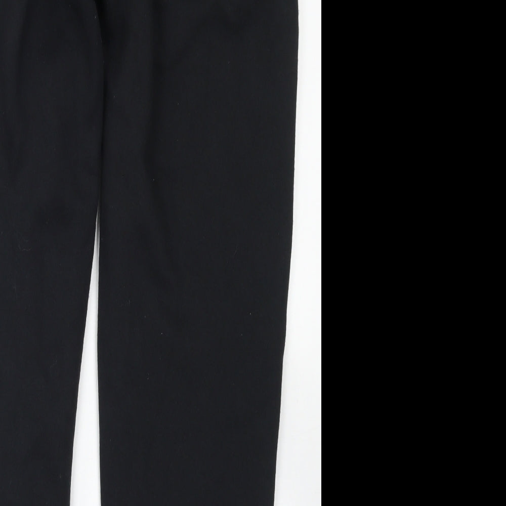 Boohoo MAN Mens Black  Polyester Jogger Trousers Size M L30 in Regular Drawstring