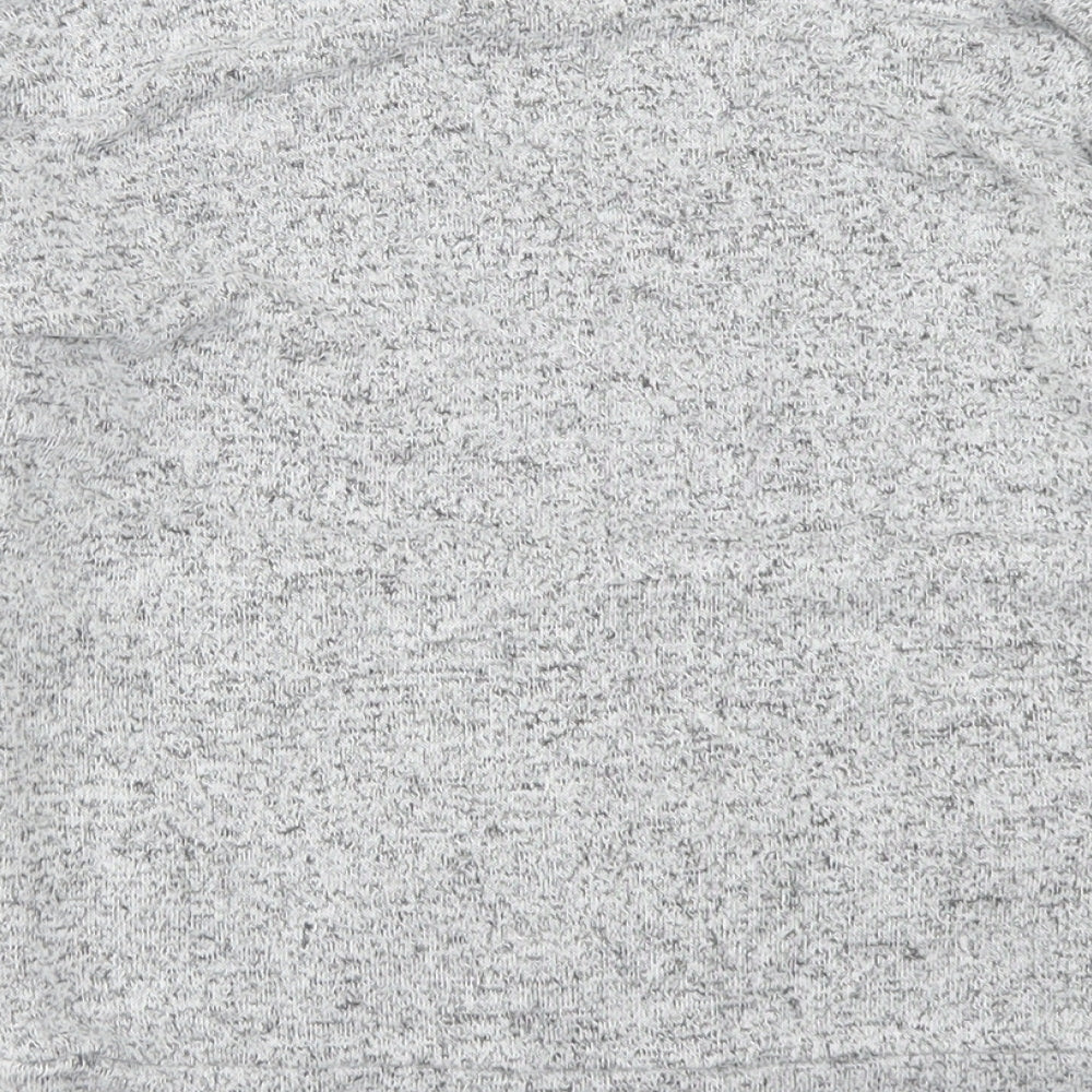 F&F Girls Grey  Viscose Basic T-Shirt Size 5-6 Years Crew Neck