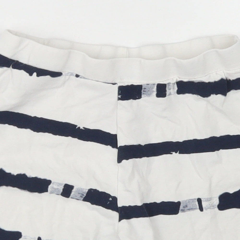 Primark Girls White Striped Cotton Biker Shorts Size 10-11 Years  Regular  - Harry Potter