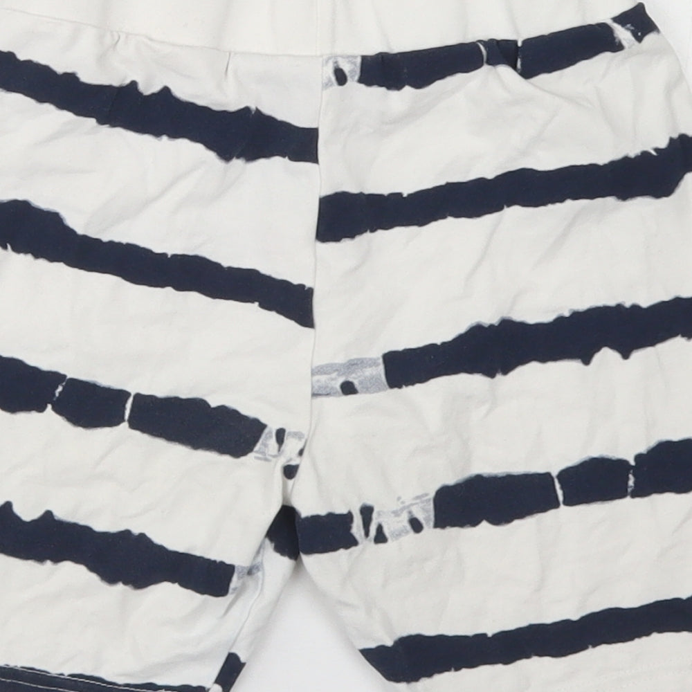 Primark Girls White Striped Cotton Biker Shorts Size 10-11 Years  Regular  - Harry Potter