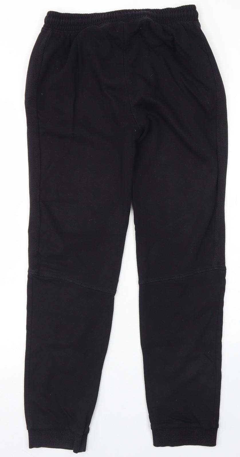 TU Boys Black  Cotton Jogger Trousers Size 14 Years  Regular Drawstring
