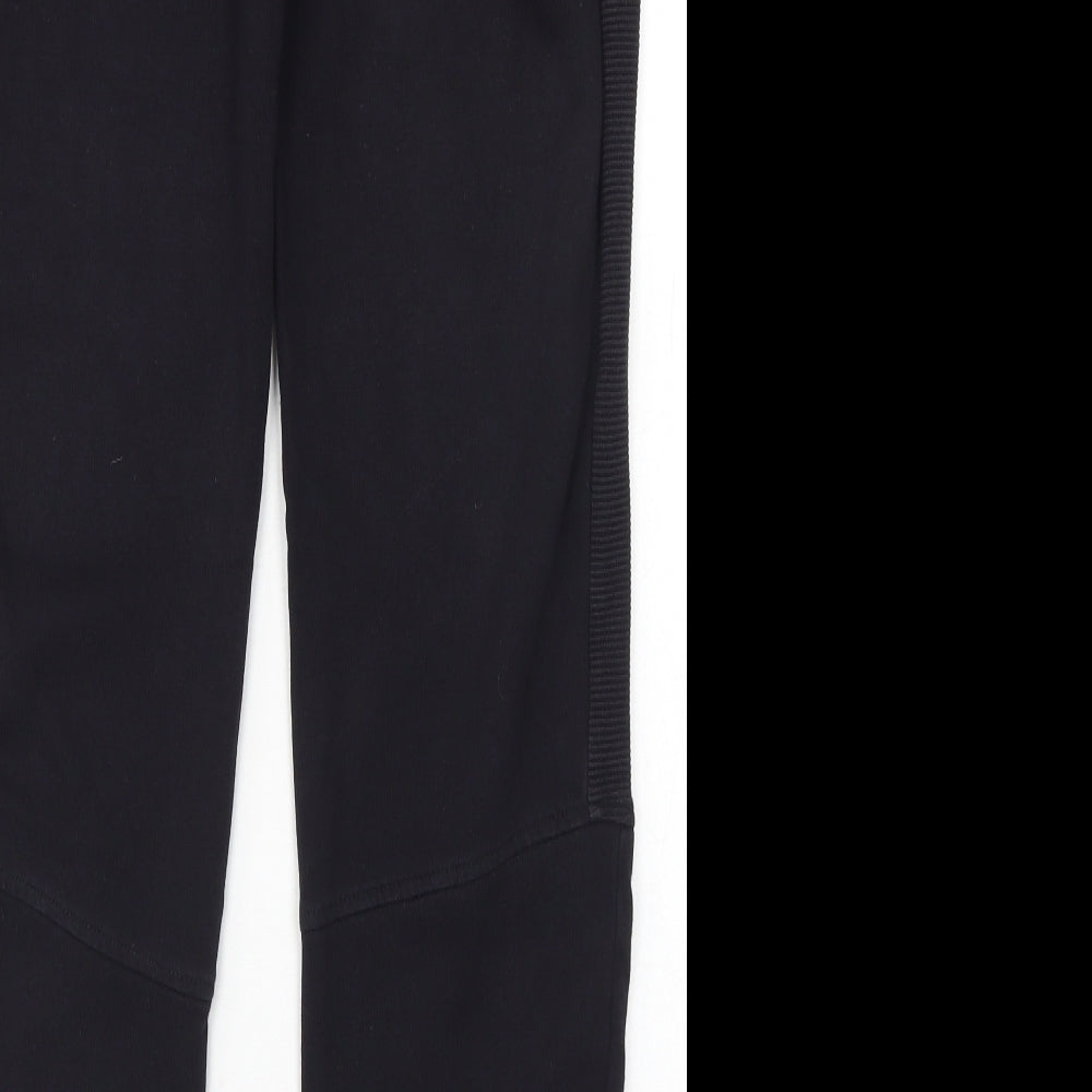 TU Boys Black  Cotton Jogger Trousers Size 14 Years  Regular Drawstring
