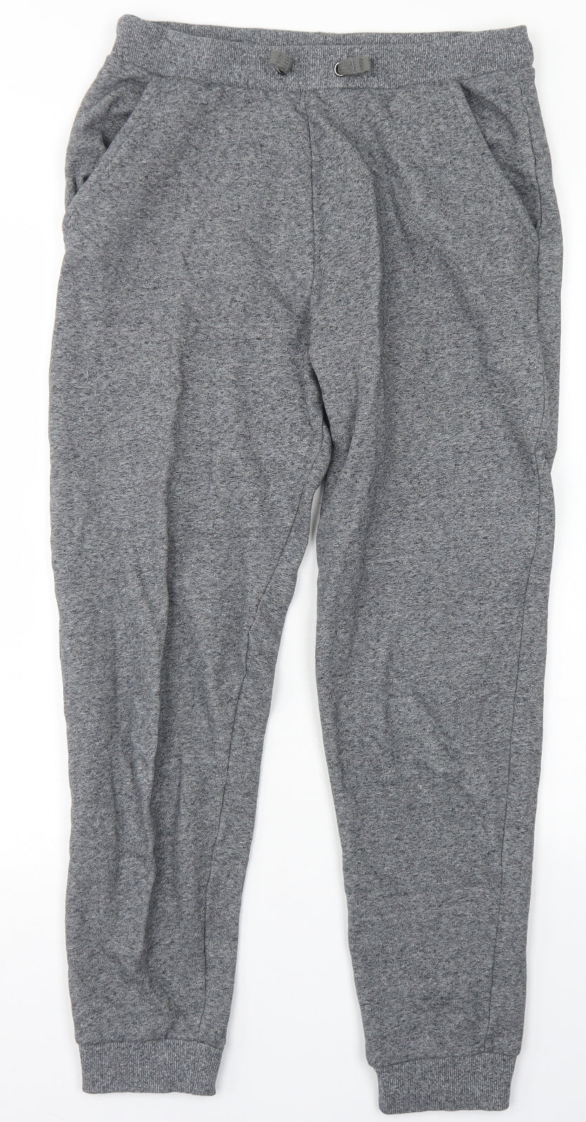 M&S Boys Grey  Cotton Jogger Trousers Size 13-14 Years  Regular Drawstring