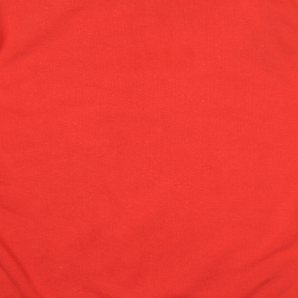 Boohoo Man Mens Red  Cotton Pullover Sweatshirt Size M