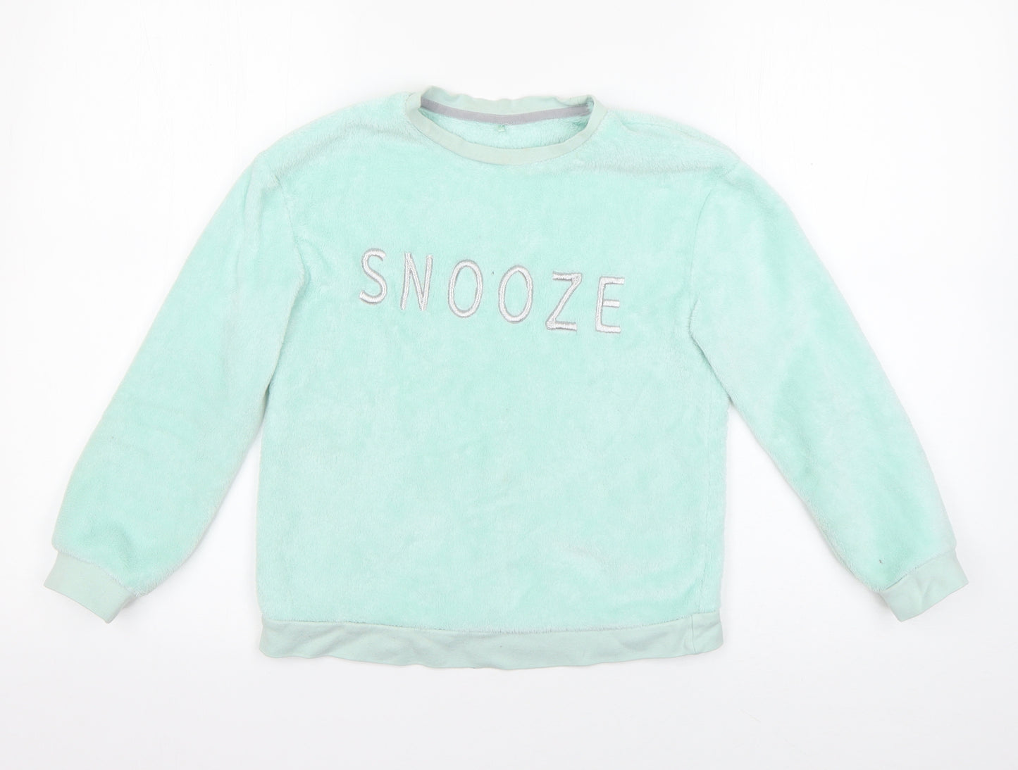 George Boys Blue Solid Polyester  Pyjama Top Size 8-9 Years   - Snooze