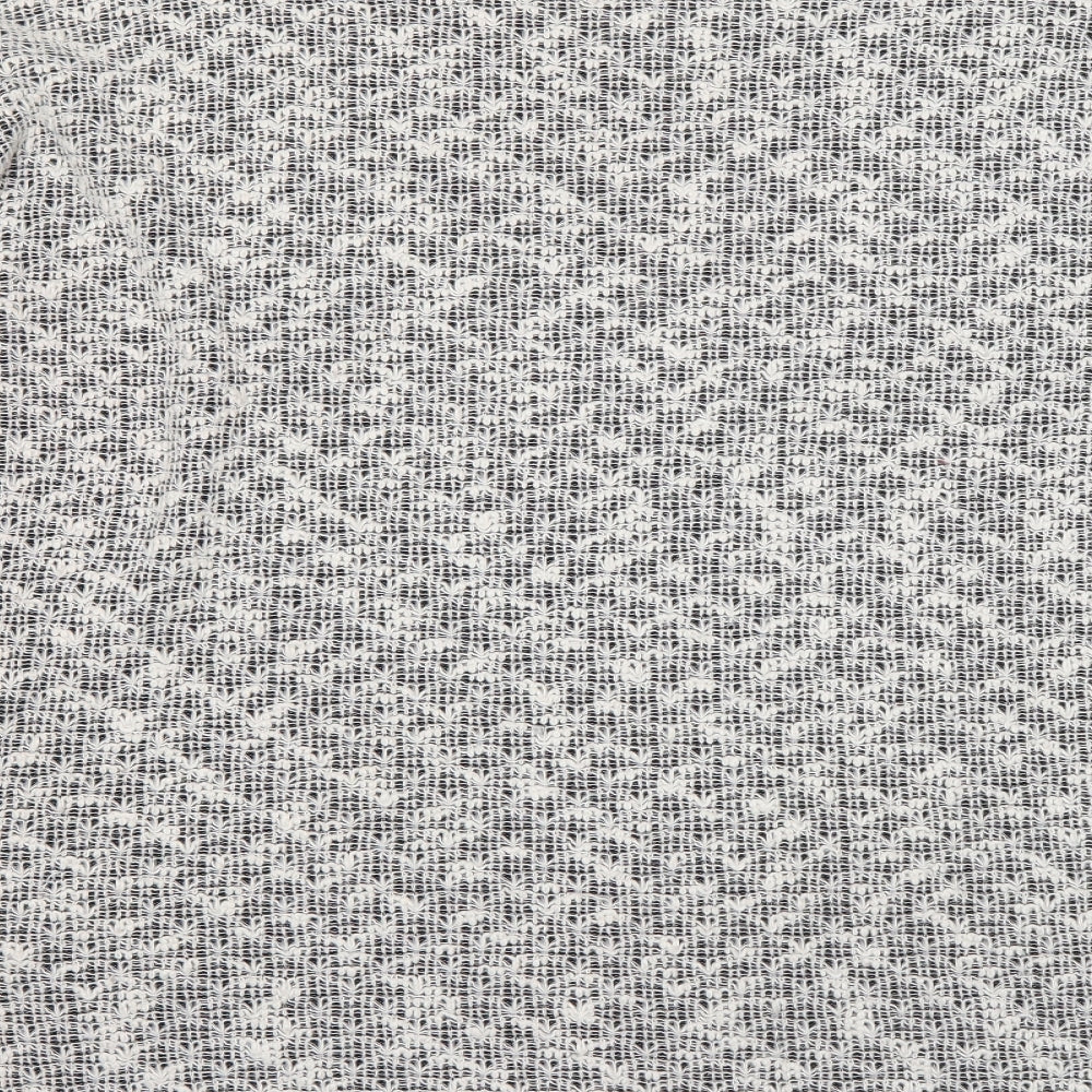 NEXT Womens White Boat Neck  Polyester Pullover Jumper Size 20