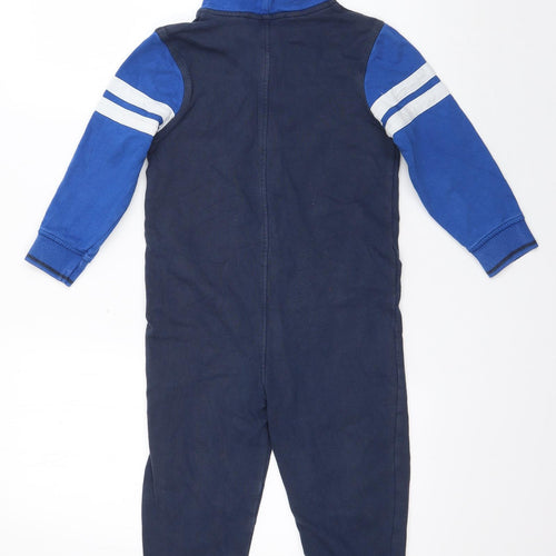 George Boys Blue  Cotton  One Piece Size 4-5 Years  Zip - San Diego