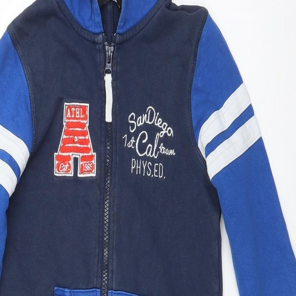 George Boys Blue  Cotton  One Piece Size 4-5 Years  Zip - San Diego
