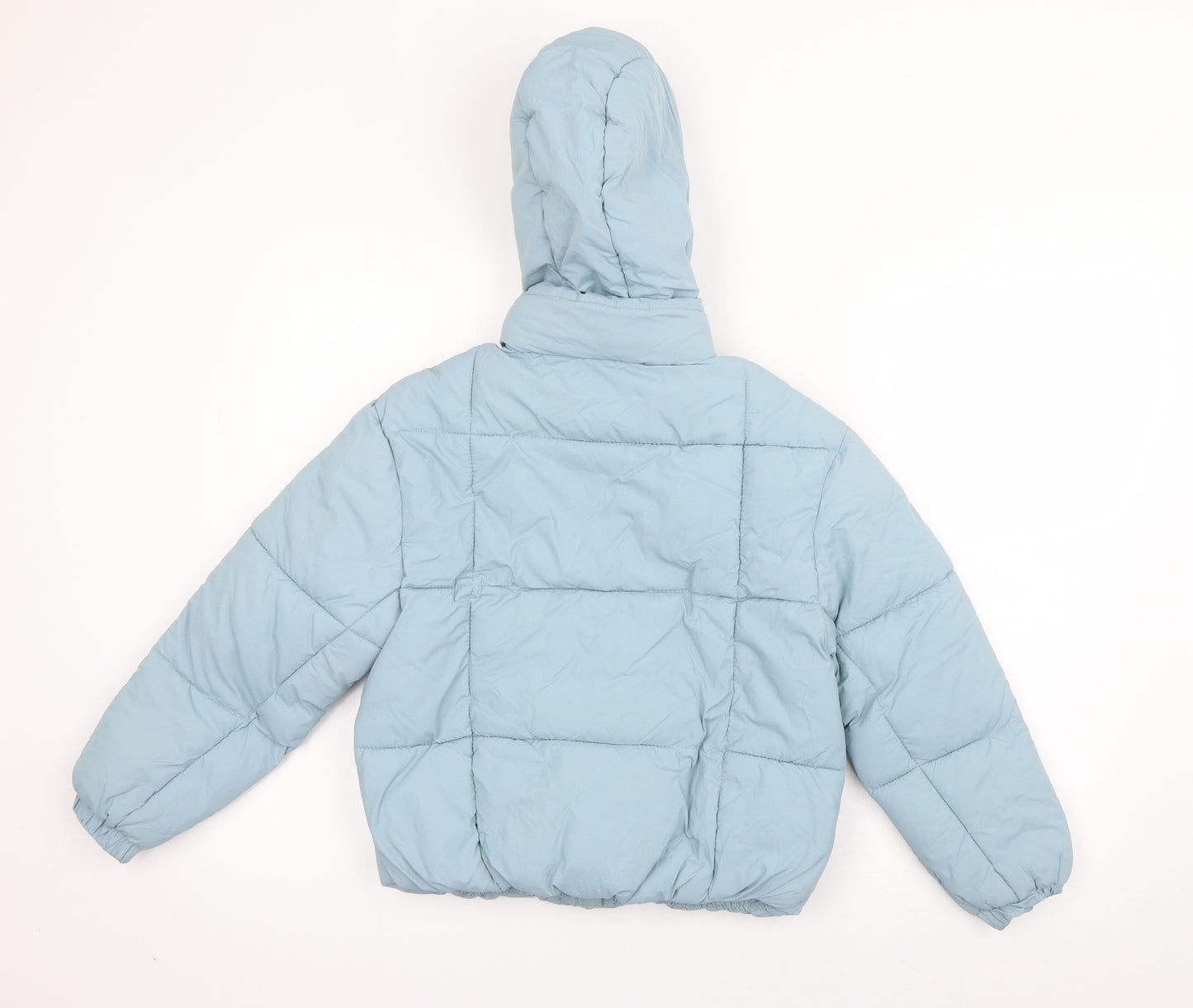 George Girls Blue   Puffer Jacket Coat Size 9-10 Years  Zip