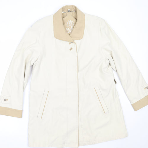 Preworn Womens Beige   Jacket Coat Size 10
