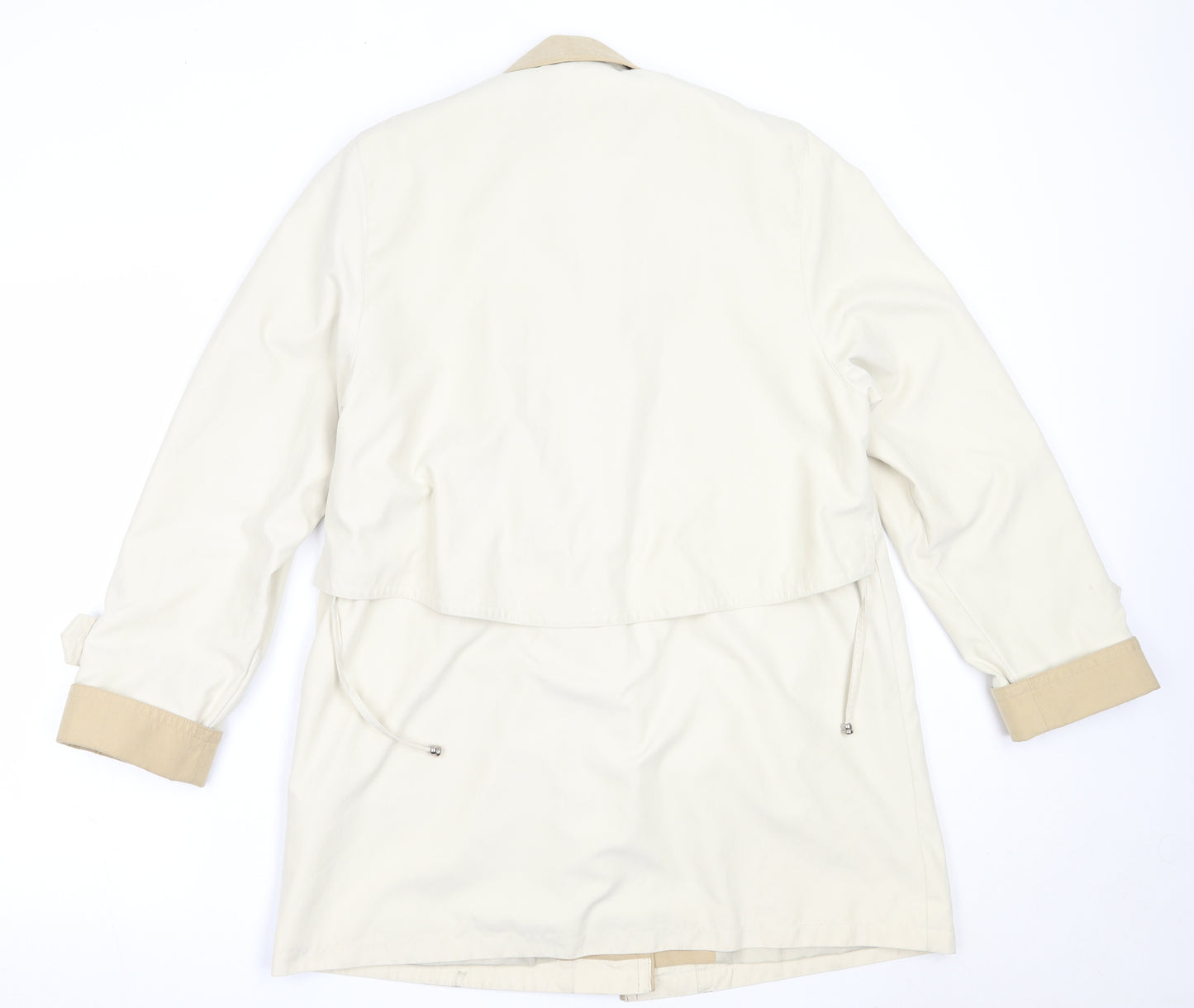 Preworn Womens Beige   Jacket Coat Size 10