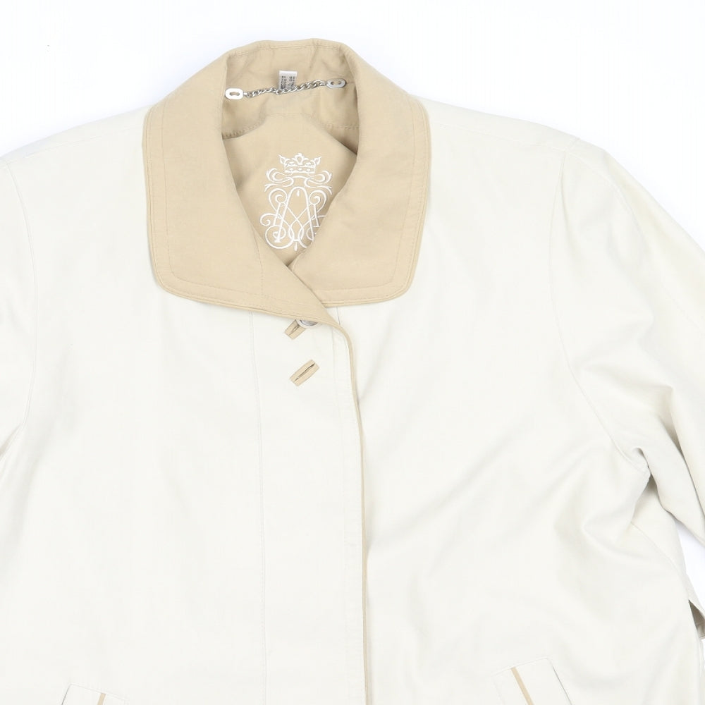 Preworn Womens Beige   Jacket Coat Size 10