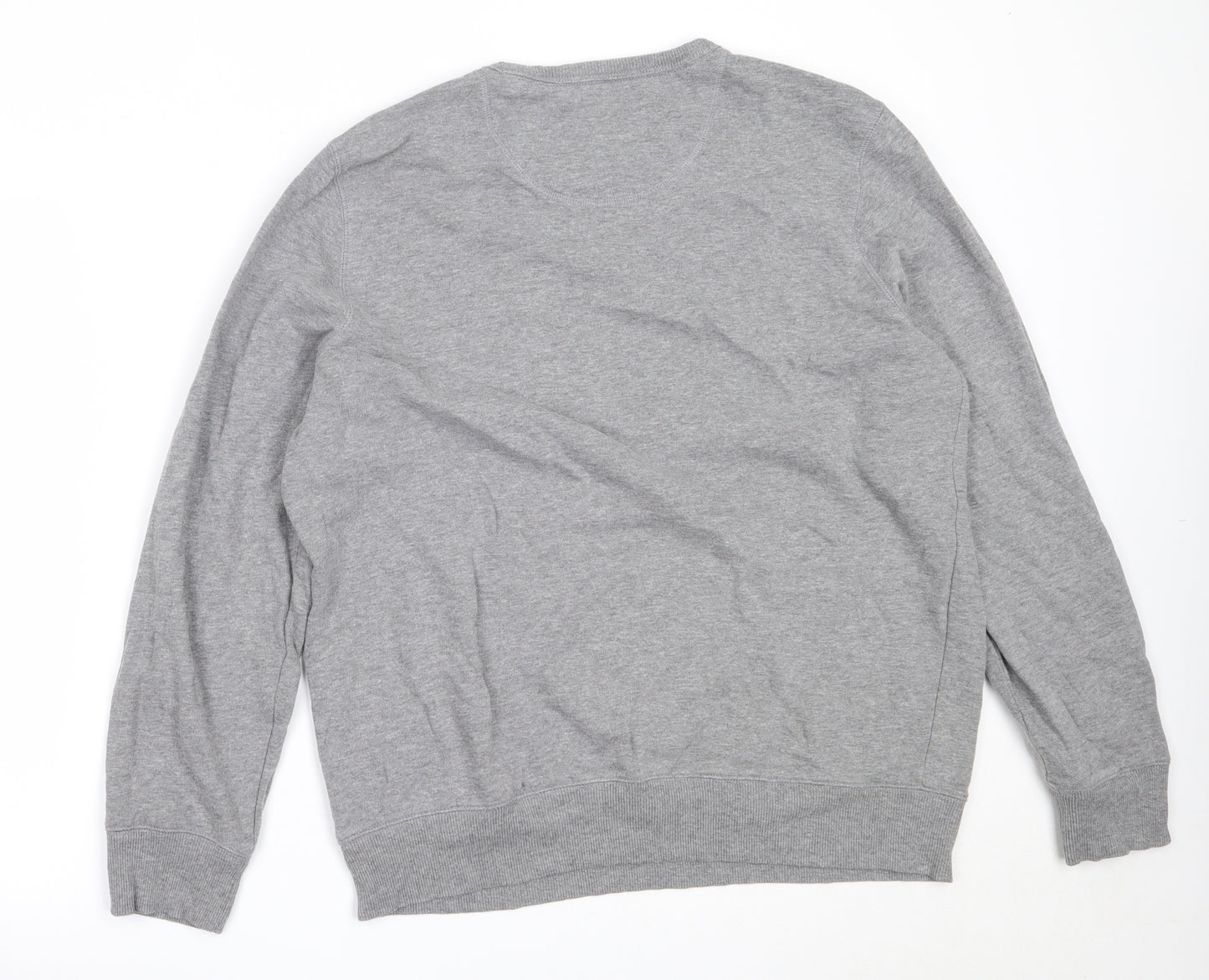 Marks and Spencer Mens Grey  Cotton Pullover Sweatshirt Size XL