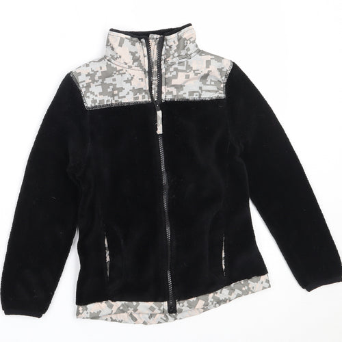 Pink Anie Girls Black   Jacket  Size 7-8 Years