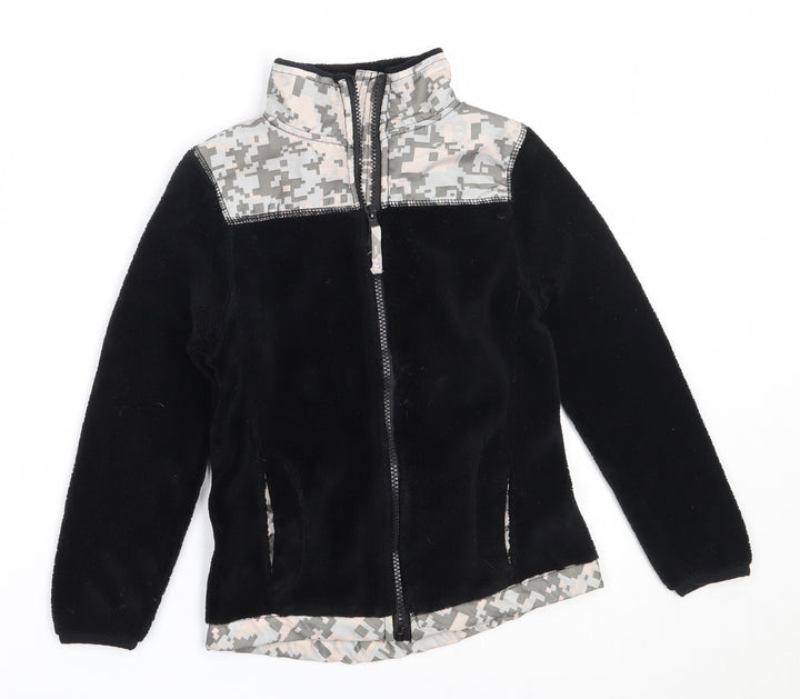 Pink Anie Girls Black   Jacket  Size 7-8 Years