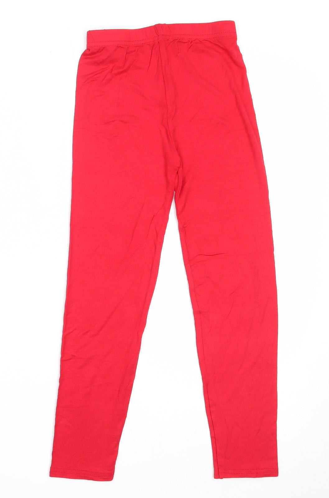 Re Sport Girls Red  Viscose Capri Trousers Size 11-12 Years  Regular  - leggings