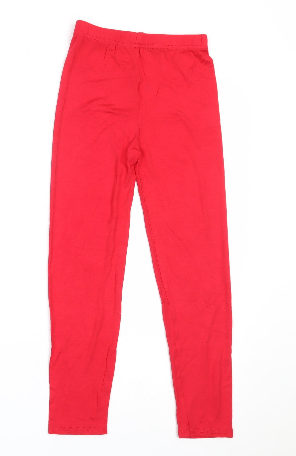 Re Sport Girls Red  Viscose Capri Trousers Size 11-12 Years  Regular  - leggings