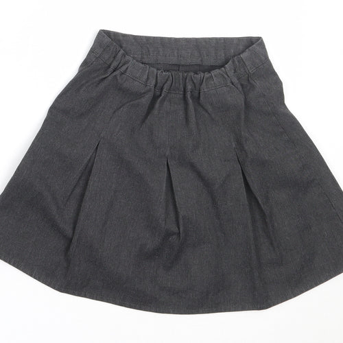 George Girls Grey  Polyester Flare Skirt Size 4-5 Years  Regular  - school