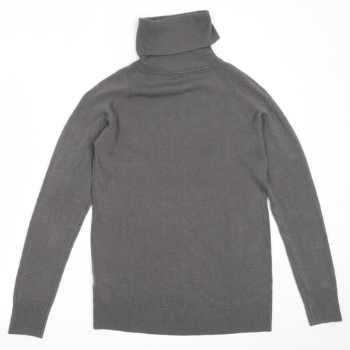 Atmosphere Womens Grey Roll Neck  Acrylic Pullover Jumper Size 10