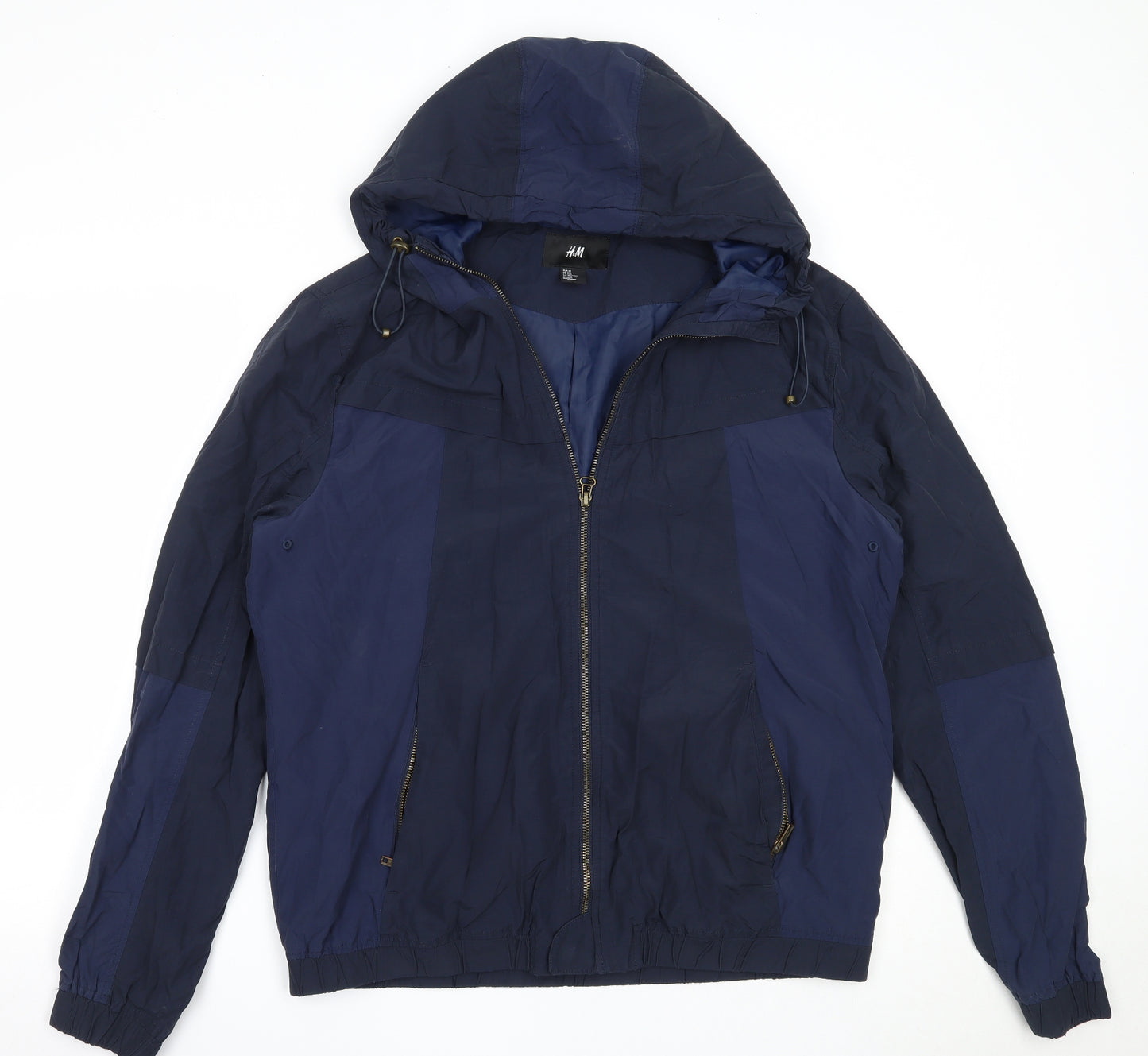 H&M Mens Blue   Windbreaker Coat Size 42