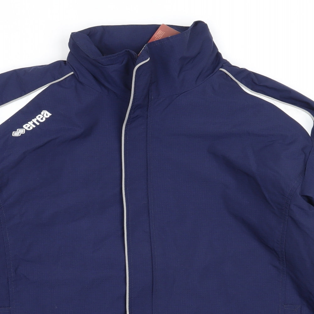 Errea Mens Blue   Windbreaker Coat Size S