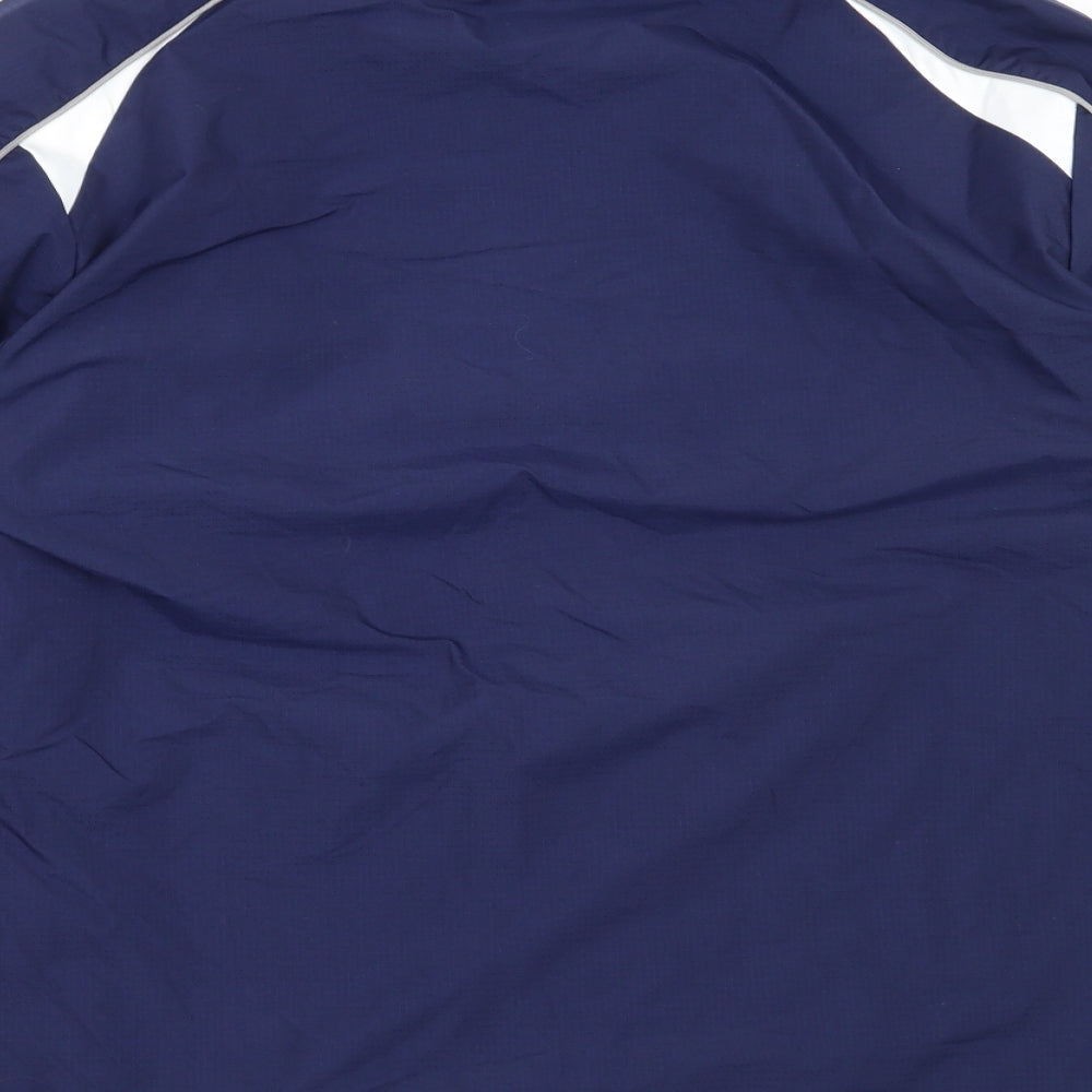 Errea Mens Blue   Windbreaker Coat Size S