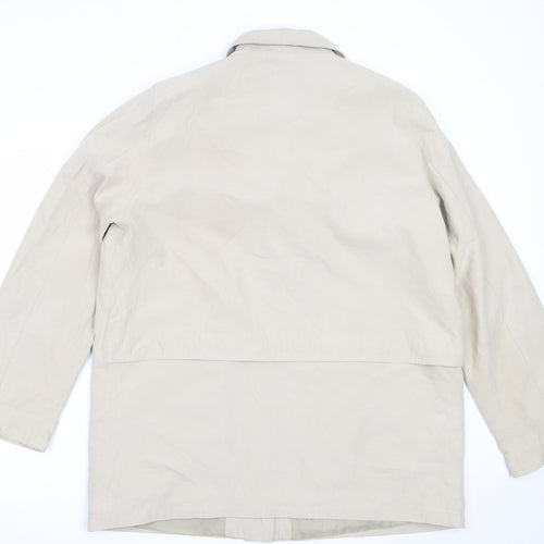 Danna Womens Beige   Overcoat Coat Size 18
