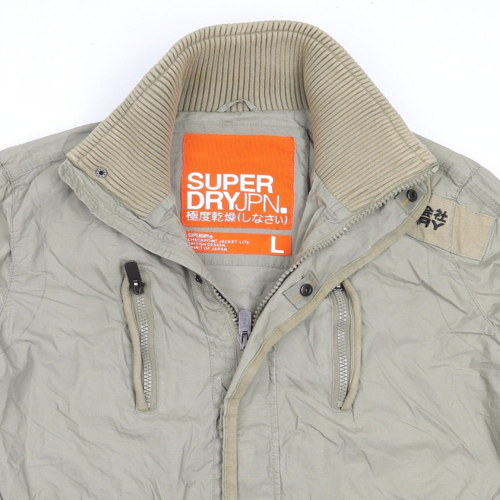 Superdry Mens Green   Jacket Coat Size L