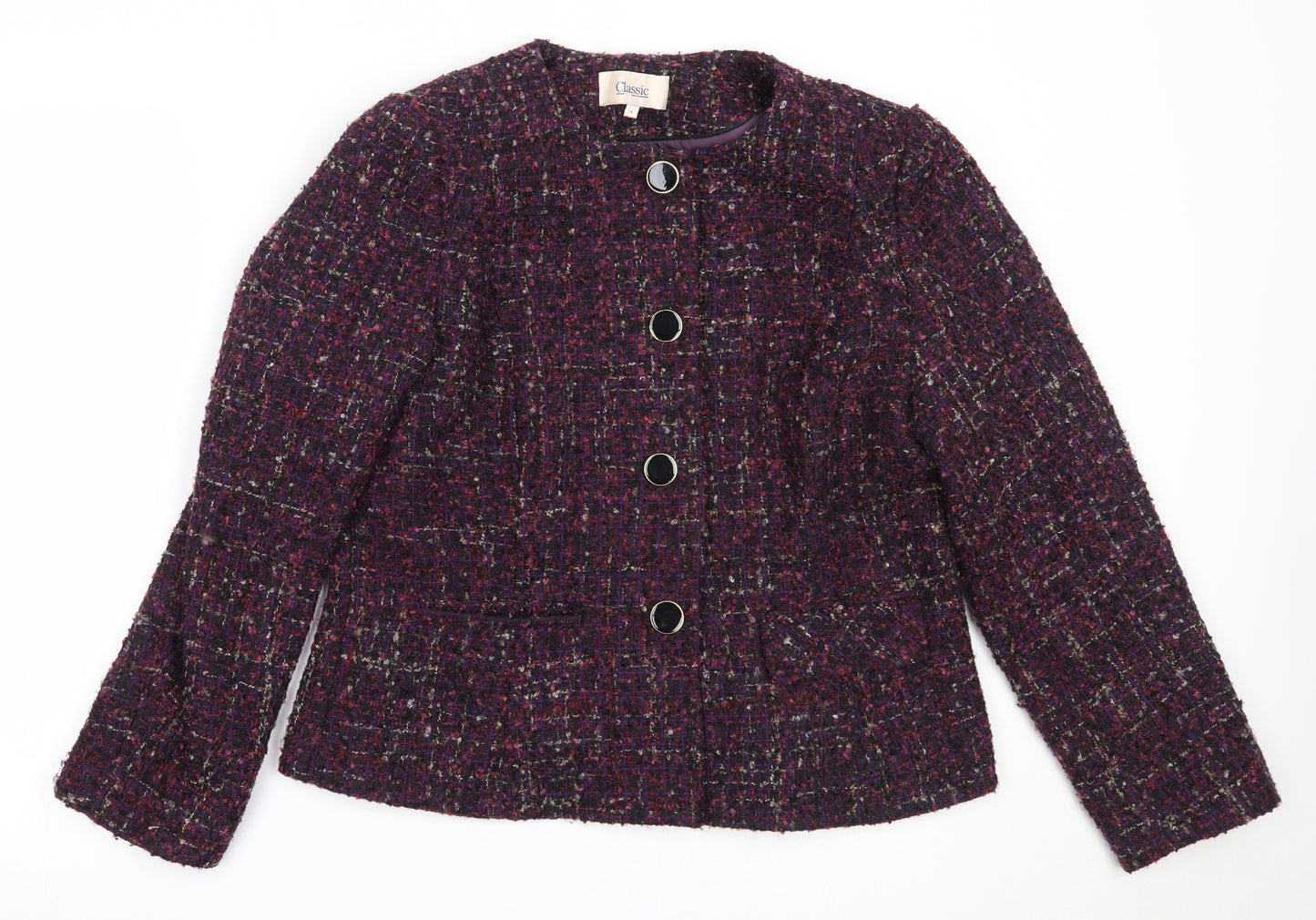 Marks and Spencer Womens Purple   Overcoat Coat Size 14