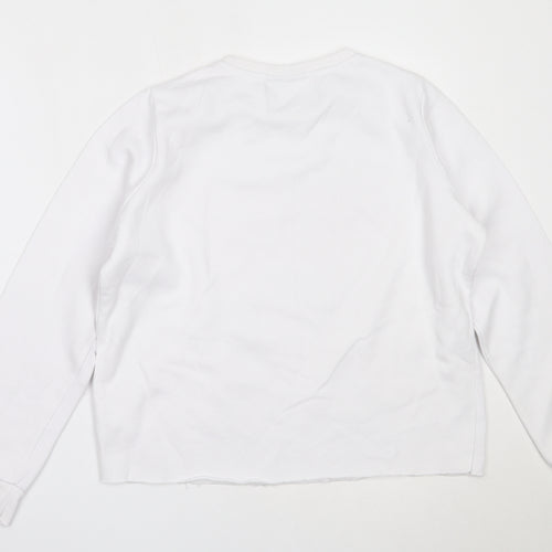Primark Womens White  Cotton Pullover Sweatshirt Size M   - stranger things