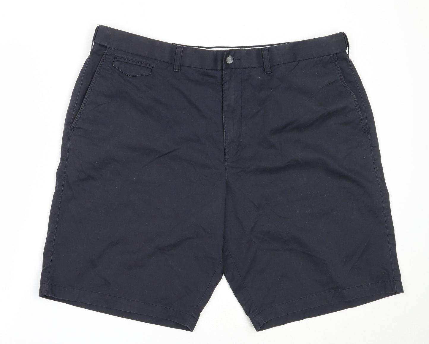 Blue Harbour Mens Blue  Cotton Chino Shorts Size 44 in  Regular