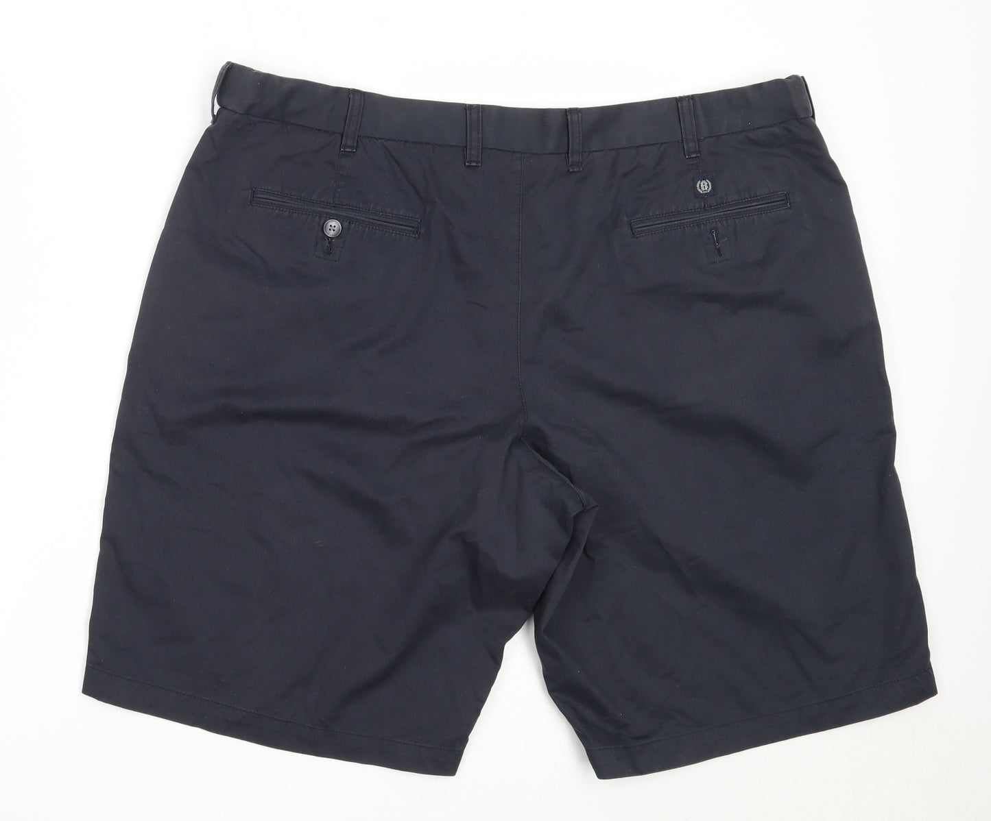 Blue Harbour Mens Blue  Cotton Chino Shorts Size 44 in  Regular