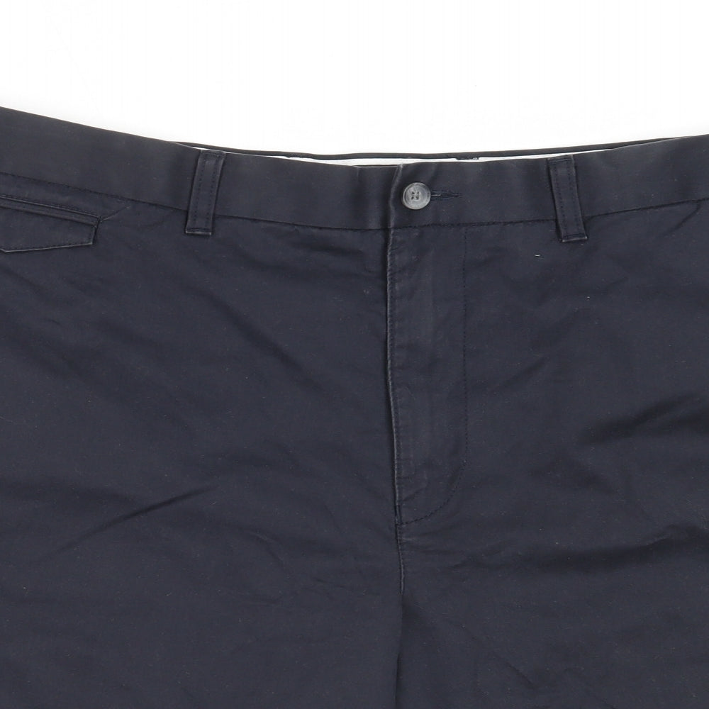 Blue Harbour Mens Blue  Cotton Chino Shorts Size 44 in  Regular