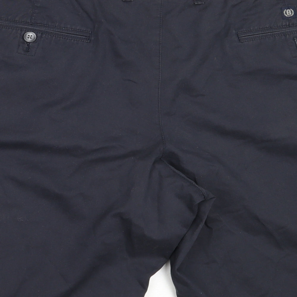 Blue Harbour Mens Blue  Cotton Chino Shorts Size 44 in  Regular
