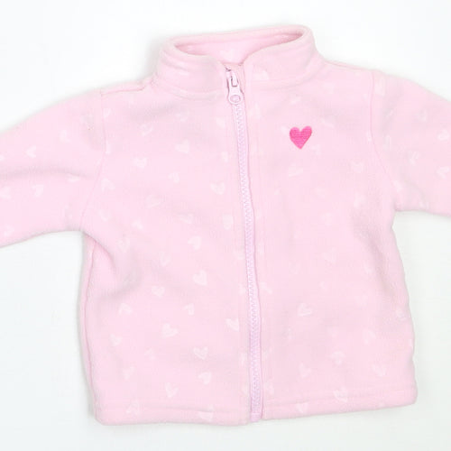 Dunnes Stores Girls Pink   Jacket  Size 0-3 Months
