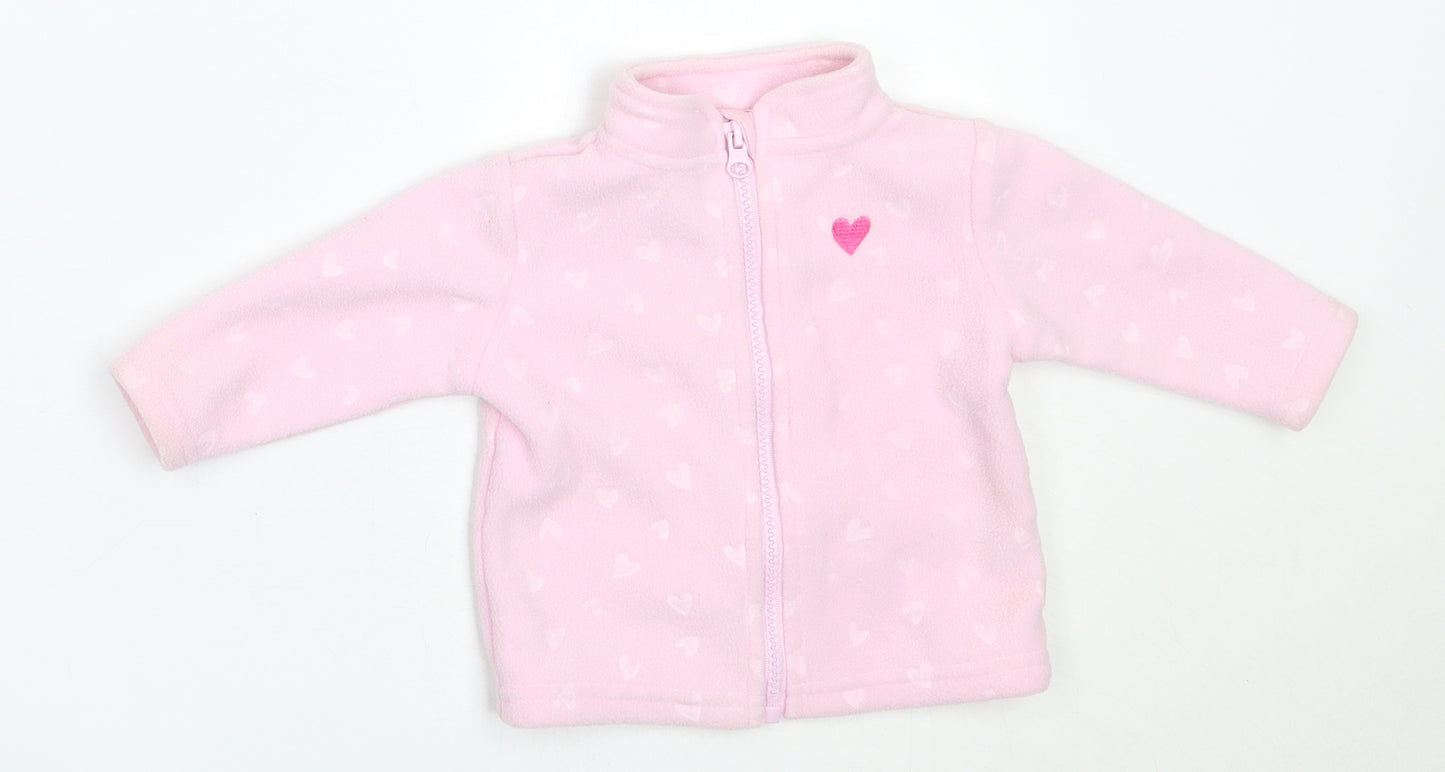 Dunnes Stores Girls Pink   Jacket  Size 0-3 Months