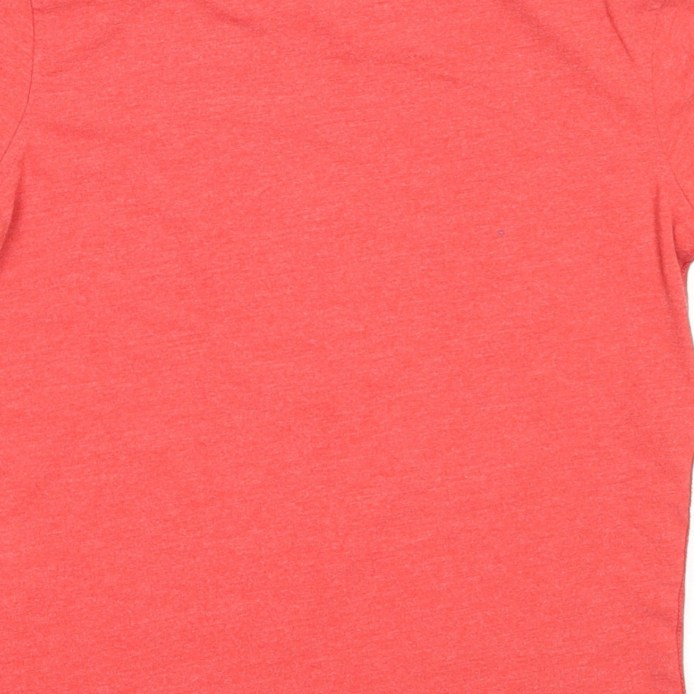 O'Neills Boys Red  Cotton Basic T-Shirt Size 7-8 Years Round Neck