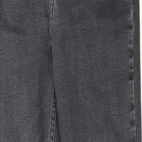 Topshop Womens Black  Cotton Skinny Jeans Size 28 in L26 in Regular